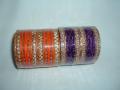 6 Sets assorted fancy colored metal bangles (BLAS0601)