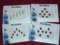 Set of 12 packs of bindis in assorted design & color (BINDI12)