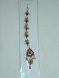 Indian maang tika w/ red stones (MTJA001)