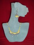 Handmade bead necklace with earrings (NS02001) Handmade bead necklace with earrings (NS02001)
