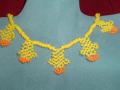 Handmade bead necklace with earrings (NS03001)
