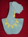 Handmade bead necklace with earrings (NS03001)