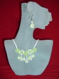 Handmade bead necklace with earrings (NS04001)