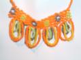Handmade bead necklace with earrings (NS05001)