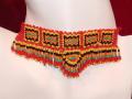 Summery handmade bead choker with earrings (NS14001)