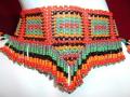 Exotic handmade bead choker with earrings (NS15001)