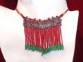 Delicate bead choker with matching earrings (NS19001)