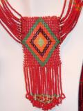 Handmade beaded necklace with earrings (NS21001)