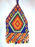 Trendy handmade bead pendant necklace with earrings (NS22001)