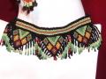 Geometric handmade bead choker with earrings (NS26001)