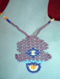 Turtle pendant bead necklace with earrings (NS34001)