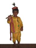 Kesaria Bandhani Dhoti Kurta for Kids from India (DK20001)