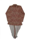 Elegant dhoti kurta for boys in brown & cream (DK48001)