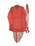 Dhoti Kurta for 5 Year Old Boys in Orange/Cream Color (DK68001) Dhoti Kurta for 5 Year Old Boys in Orange/Cream Color (DK68001)