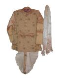 Traditional dhoti kurta for boys in gold & cream (DK68002)