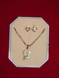 Valentine necklace set with colored stones (FJSJ0080005)