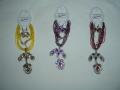 Beaded necklace & earrings set w/ colored Kundan (FJSJ0100005)