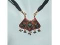 Indian minakari necklace & earrings set from Rajasthan (MA001)