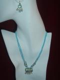 Indian jewellery, Mina-work necklace set (FJTJ350003)