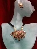 Handmade Rajasthani Bird minakari necklace (MA013) Handmade Rajasthani Bird minakari necklace (MA013)