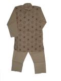 Tell me more about Tan Chikan Work Kids Cotton Kurta Pajama  (KP25001)
