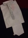 White Cotton Kids Embroidered Kurta Pajama White Cotton Kids Embroidered Kurta Pajama