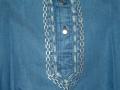 Denim Kurta pajama in blue color with embroidery (KP26503)