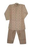 Light Gold Jodhpuri Jamawar kurta for boys (KP27501) Light Gold Jodhpuri Jamawar kurta for boys (KP27501)