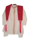 Tell me more about Kurta pajama with red chunri dupatta(KP45001)