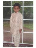 Cream colored Jodhpuri Jamawar kurta for boys (KP47002)