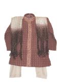 Brown embossed kurta pajama with embroidery (KP55006)