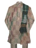 Shaded gold/green formal tissue kurta pajama (KP85002)