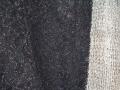 Kurta pajama in black, self design, silver thread work(KP85004)