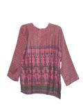 Tell me more about Gorgeous french crepe pink printed kurti / tunic  (KR20011)