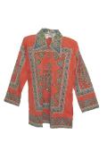 Tell me more about Bunty n Babli style Indian kurta in orange crepe (KR20022)