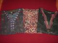 Set of 3 cotton Indian kurtis / tunics.  All 3 kurtis / tunics  have long sleeves.  Size of each kurti is L (US 8). Chest: 40", Shoulders: 17" apprx.