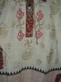 Cream Cotton Om Indian Tunic / Kurti for women (KRJG001)
