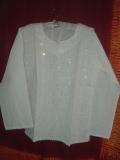White cotton Indian tunic for teenagers / adults (KRLC1002)