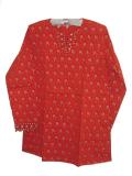 Dressy orange cotton kurta/Indian kurti for women (KRSB10029)
