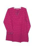 Dressy fuschia cotton kurta/Indian kurti for women (KRSB10030)