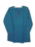 Tell me more about Dressy blue cotton kurta/Indian kurti for women (KRSB10031)