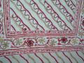 Indian long tunic in white cotton w/ stripes (KRSB20003)
