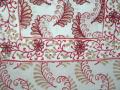 Long white cotton Indian kurti w/ block print (KRSB20005)