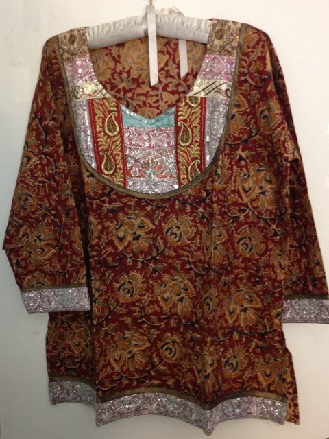 Kalamkari Print Plus Size Cotton Indian Tunic / Kurti Kalamkari Print Plus Size Cotton Indian Tunic / Kurti