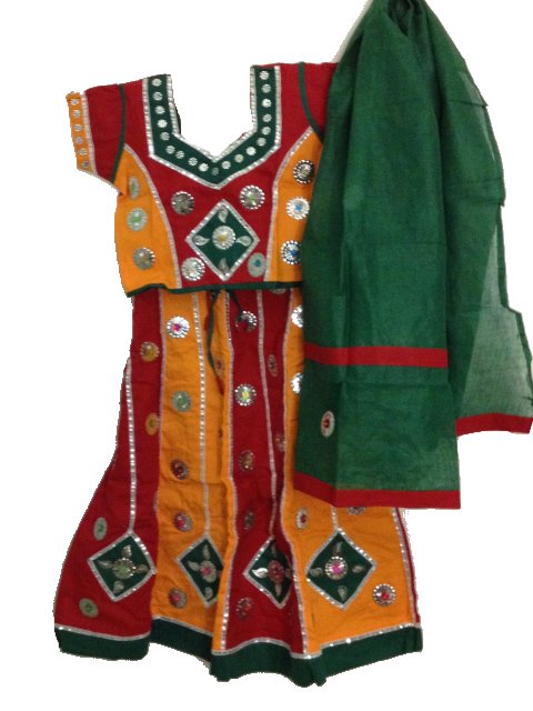 Traditional Chaniya Choli, Kids Colorful Cotton Dandiya Outfit, INDIAN CLOTHES #19889 | DesiClik.com, USA Traditional Chaniya Choli, Kids Colorful Cotton Dandiya Outfit, INDIAN CLOTHES #19889 | DesiClik.com, USA