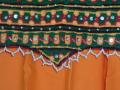 Yellow, red and green gujrati style lacha w/ dupatta (GL1001)