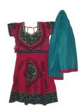 Dandiya outfit, Gujarati lacha in pink cotton (GL1010)