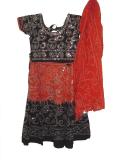Garba outfit, colorful Indian lacha w/ bells, for girls (GL1112)