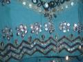 Garba outfit, blue Indian lacha w/ heavy work (GL1113)