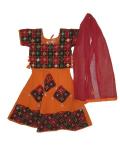 Tell me more about Traditional cotton chaniya choli/lacha for kids (GL1114)
